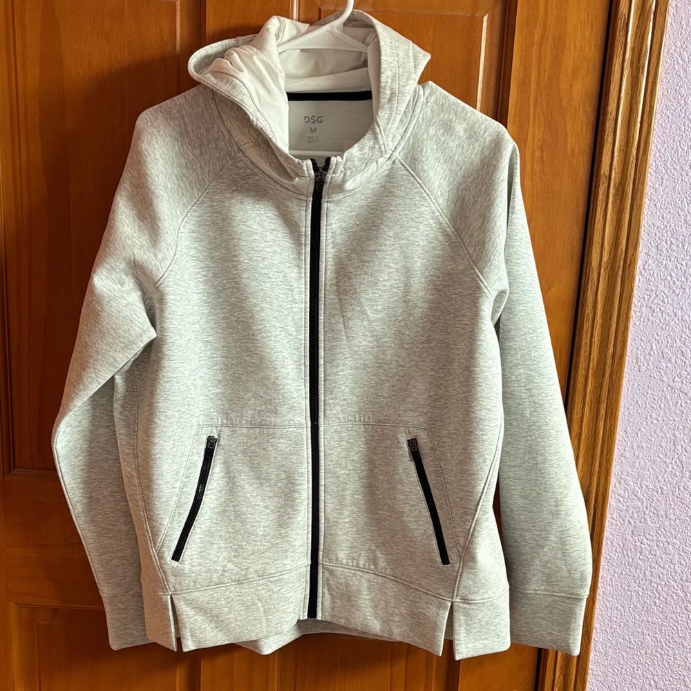DSG gray hoodie with black accents